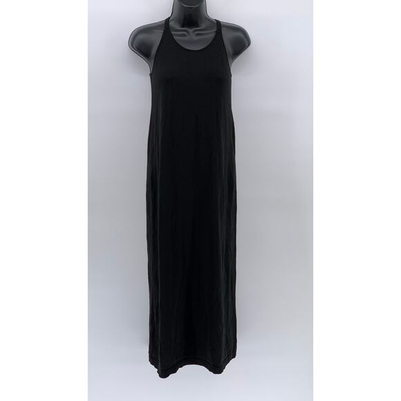 GU Women's Black Knit Halter Sleeveless Pullover Midi Dress SZ S - Picture 1 of 10